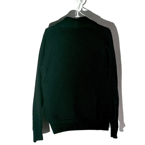 Patrick Assaraf black knit 100% merino wool cardigan - Picture 2 of 5